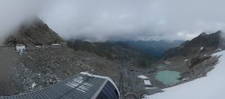 Archiv Foto Webcam Sölden Rettenbachgletscher: Weltcupstrecke an der Schwarze Schneid Bahn 17:00