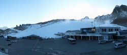 Archiv Foto Webcam Sölden: Tiefenbachgletscher Talstation und Parkplatz 15:00