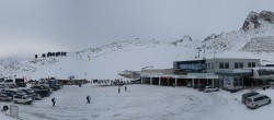 Archiv Foto Webcam Sölden: Tiefenbachgletscher Talstation und Parkplatz 09:00