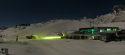 Archiv Foto Webcam Sölden: Tiefenbachgletscher Talstation und Parkplatz 01:00