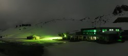 Archiv Foto Webcam Sölden: Tiefenbachgletscher Talstation und Parkplatz 23:00