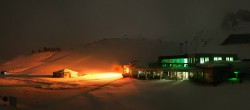 Archiv Foto Webcam Sölden: Tiefenbachgletscher Talstation und Parkplatz 01:00