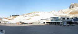 Archiv Foto Webcam Sölden: Tiefenbachgletscher Talstation und Parkplatz 06:00