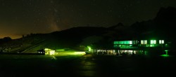 Archiv Foto Webcam Sölden: Tiefenbachgletscher Talstation und Parkplatz 01:00