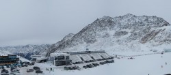 Archiv Foto Webcam Sölden Rettenbachgletscher: Weltcuptribüne und Talstation 11:00