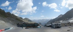 Archiv Foto Webcam Sölden Rettenbachgletscher: Weltcuptribüne und Talstation 09:00