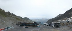 Archiv Foto Webcam Sölden Rettenbachgletscher: Weltcuptribüne und Talstation 15:00