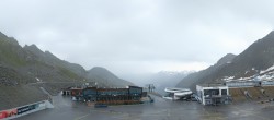 Archiv Foto Webcam Sölden Rettenbachgletscher: Weltcuptribüne und Talstation 17:00