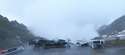 Archiv Foto Webcam Sölden Rettenbachgletscher: Weltcuptribüne und Talstation 19:00