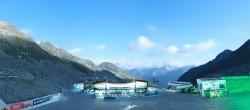Archiv Foto Webcam Sölden Rettenbachgletscher: Weltcuptribüne und Talstation 23:00