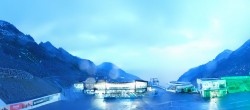 Archiv Foto Webcam Sölden Rettenbachgletscher: Weltcuptribüne und Talstation 03:00