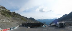 Archiv Foto Webcam Sölden Rettenbachgletscher: Weltcuptribüne und Talstation 07:00