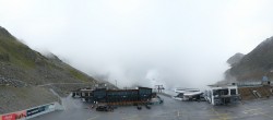 Archiv Foto Webcam Sölden Rettenbachgletscher: Weltcuptribüne und Talstation 09:00