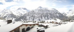 Archived image Webcam Hotel Goldener Berg: village view Oberlech 09:00