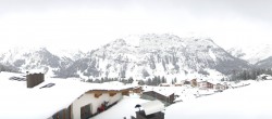 Archived image Webcam Hotel Goldener Berg: village view Oberlech 13:00