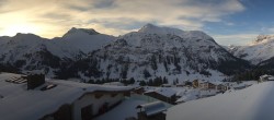 Archived image Webcam Hotel Goldener Berg: village view Oberlech 06:00