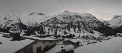 Archived image Webcam Hotel Goldener Berg: village view Oberlech 06:00