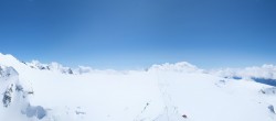 Archiv Foto Webcam Zermatt Kleinmatterhorn: Gletscherskigebiet 11:00