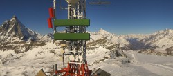Archiv Foto Webcam Zermatt / Breuil Cervinia: Plateau Rosa 13:00