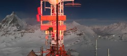 Archiv Foto Webcam Zermatt / Breuil Cervinia: Plateau Rosa 01:00