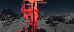 Archiv Foto Webcam Zermatt / Breuil Cervinia: Plateau Rosa 01:00