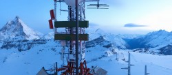 Archiv Foto Webcam Zermatt / Breuil Cervinia: Plateau Rosa 05:00