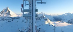 Archiv Foto Webcam Zermatt / Breuil Cervinia: Plateau Rosa 06:00