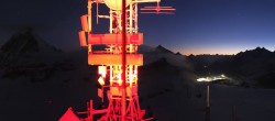 Archiv Foto Webcam Zermatt / Breuil Cervinia: Plateau Rosa 03:00