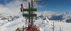 Archiv Foto Webcam Zermatt / Breuil Cervinia: Plateau Rosa 10:00