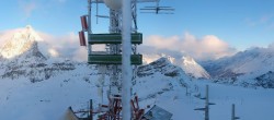 Archiv Foto Webcam Zermatt / Breuil Cervinia: Plateau Rosa 07:00