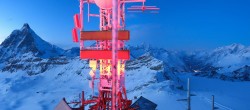 Archiv Foto Webcam Zermatt / Breuil Cervinia: Plateau Rosa 17:00