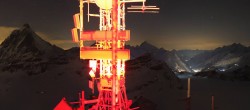 Archiv Foto Webcam Zermatt / Breuil Cervinia: Plateau Rosa 19:00