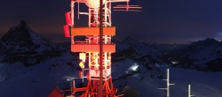 Archiv Foto Webcam Zermatt / Breuil Cervinia: Plateau Rosa 05:00