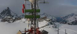 Archiv Foto Webcam Zermatt / Breuil Cervinia: Plateau Rosa 15:00