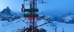 Archiv Foto Webcam Zermatt / Breuil Cervinia: Plateau Rosa 17:00