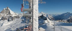 Archived image Webcam Plateau Rosa Zermatt / Breuil Cervinia 07:00