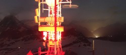 Archiv Foto Webcam Zermatt / Breuil Cervinia: Plateau Rosa 23:00