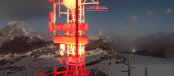 Archiv Foto Webcam Zermatt / Breuil Cervinia: Plateau Rosa 01:00