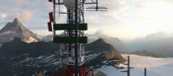 Archiv Foto Webcam Zermatt / Breuil Cervinia: Plateau Rosa 05:00
