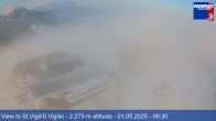 Archiv Foto Webcam Blick vom Gipfel des Kronplatz nach St. Vigil 05:00