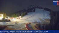 Archived image Webcam Base station Passo Furcia 19:00