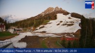 Archived image Webcam Base station Passo Furcia 19:00
