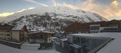 Archived image Webcam Hotel Edelweiss & Gurgl - view over Obergurgl 05:00