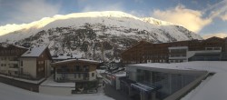 Archived image Webcam Hotel Edelweiss & Gurgl - view over Obergurgl 06:00