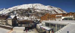 Archiv Foto Webcam Panoramablick Obergurgl: Hotel Edelweiss & Gurgl 11:00