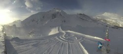 Archiv Foto Webcam Saas Fee: Restaurant Mittelallalin und Gletscherskigebiet 07:00