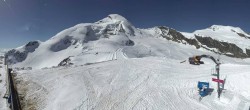 Archiv Foto Webcam Saas Fee: Restaurant Mittelallalin und Gletscherskigebiet 09:00