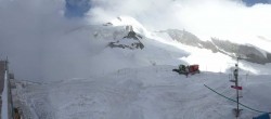 Archiv Foto Webcam Saas Fee: Restaurant Mittelallalin und Gletscherskigebiet 07:00