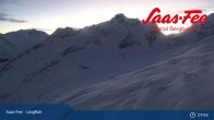 Archived image Webcam Saas-Fee ski resort : Längfluh top station 07:00