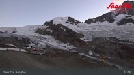 Archiv Foto Webcam Saas-Fee: Bergstation Längfluhbahn 21:00
